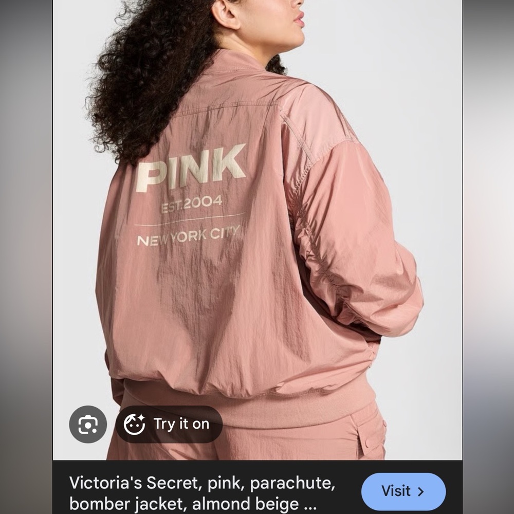 Victorias Secret PINK parachute bomber jacket